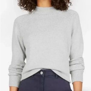 Everlane The Cotton Mockneck Crop Sweater